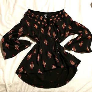 Black Old Navy tunic sz 8 M